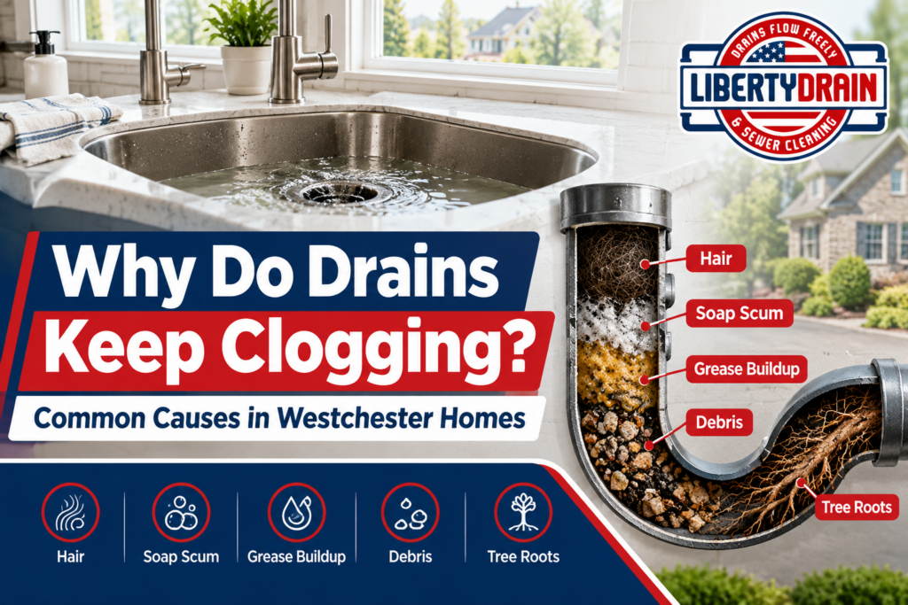Why Do Drains Keep Clogging? Common Causes in Westchester Homes