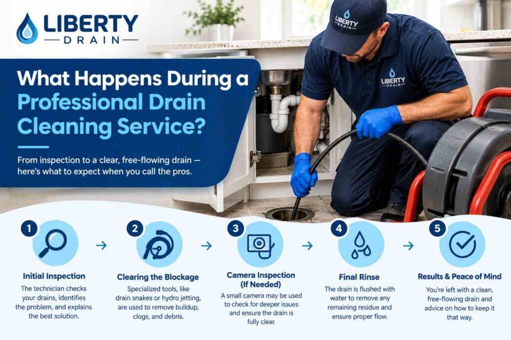 What Happens During a Professional Drain Cleaning Service?